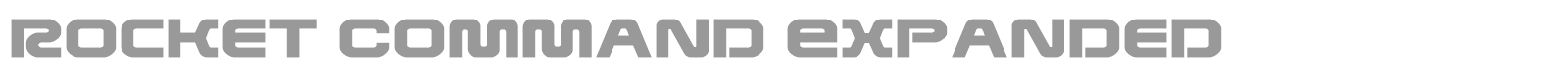 Rocket Command font preview