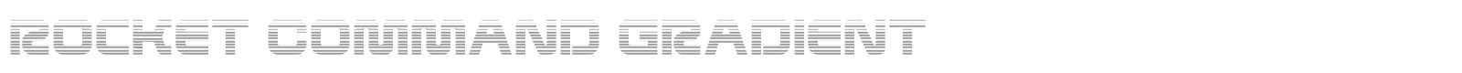 Rocket Command font preview