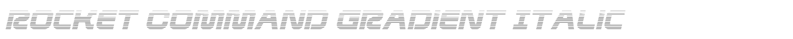 Rocket Command font preview