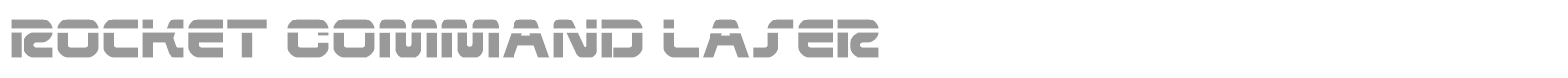 Rocket Command font preview