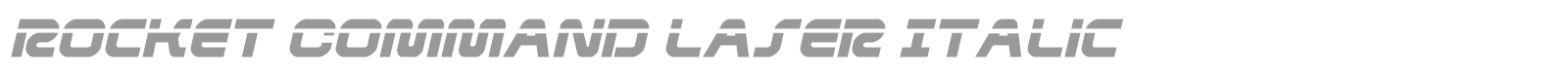 Rocket Command font preview