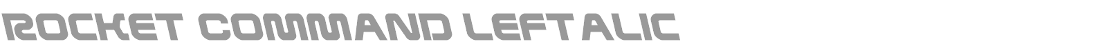 Rocket Command font preview