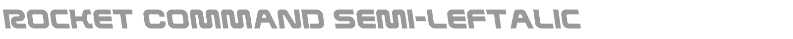 Rocket Command font preview