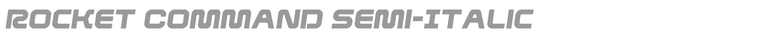 Rocket Command font preview