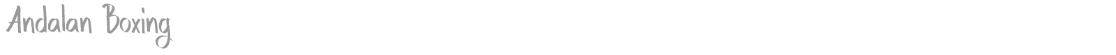 Andalan Boxing font preview