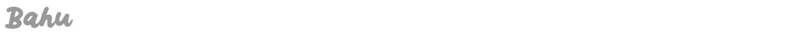 Bahu font preview
