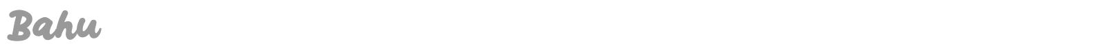 Bahu font preview