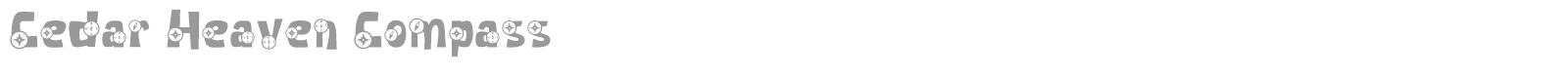 Cedar Heaven font preview