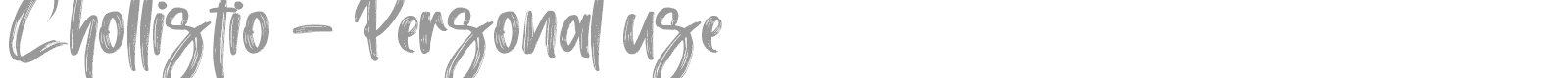 Chollistio font preview