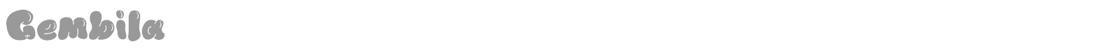 Gembila font preview
