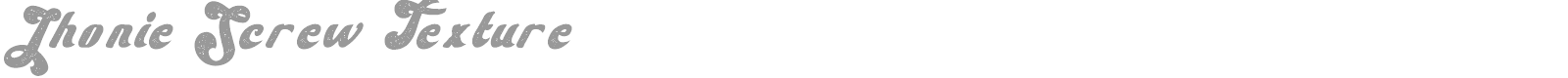 Jhonie Screw font preview