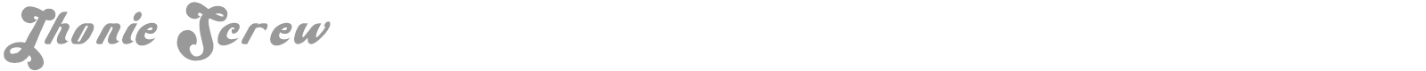 Jhonie Screw font preview