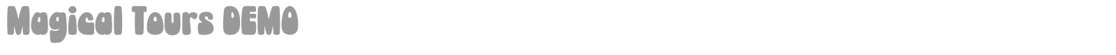 Magical Tours font preview