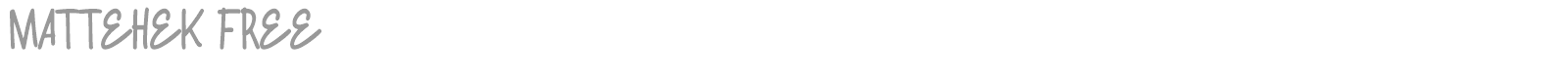 Mattehek Free font preview