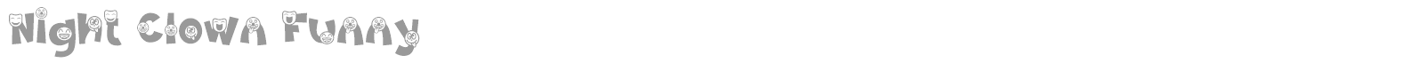 Night Clown font preview