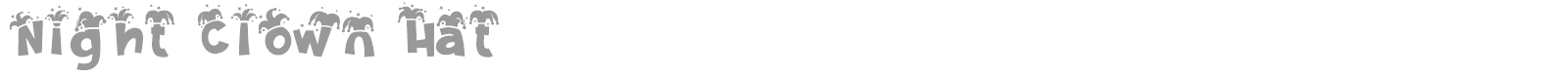 Night Clown font preview