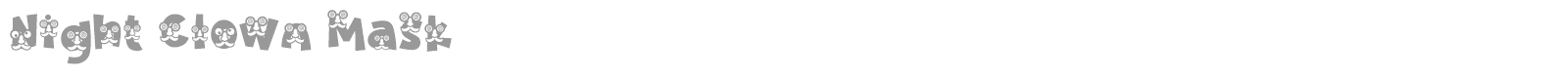 Night Clown font preview