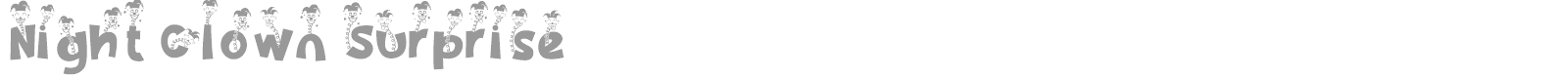 Night Clown font preview