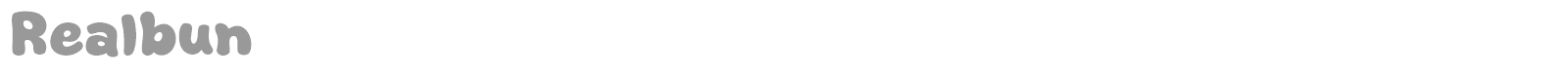 Realbun font preview