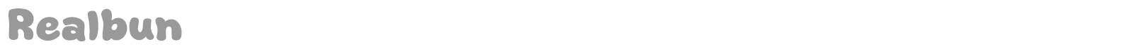 Realbun font preview