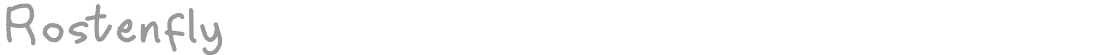 Rostenfly font preview