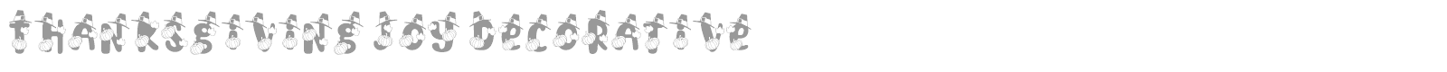 Thanksgiving Joy font preview