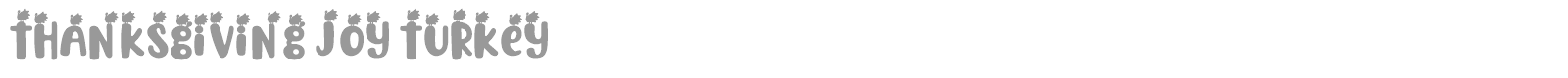 Thanksgiving Joy font preview