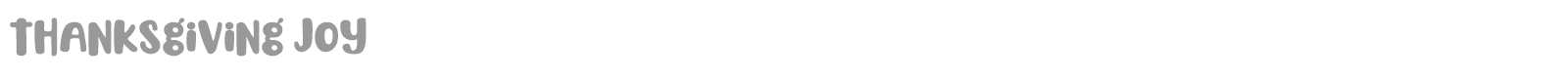 Thanksgiving Joy font preview