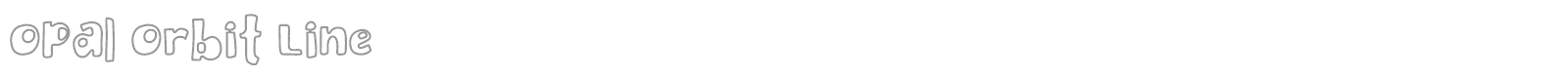 Opal Orbit font preview
