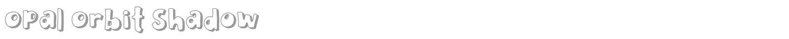Opal Orbit font preview