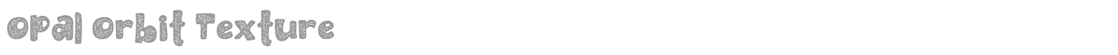 Opal Orbit font preview