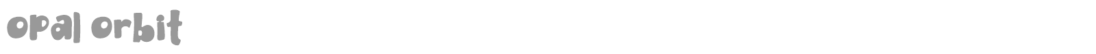 Opal Orbit font preview