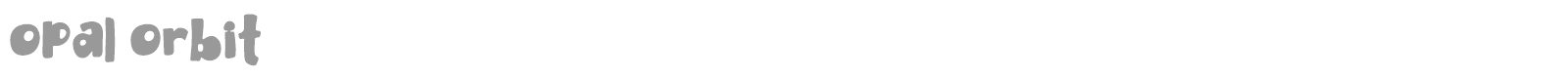 Opal Orbit font preview