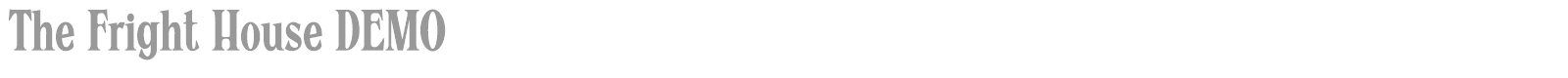 The Fright House font preview