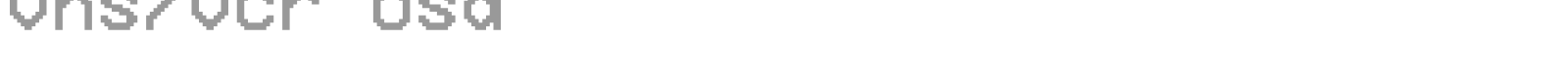 VHS/VCR OSD font preview