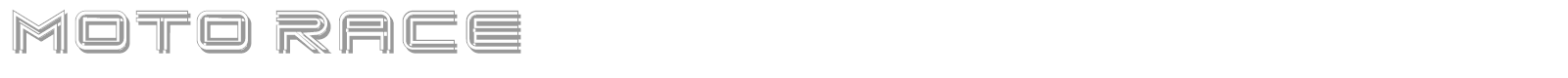 Moto Race font preview