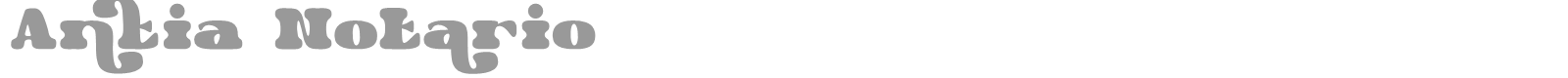 Antia Notario font preview