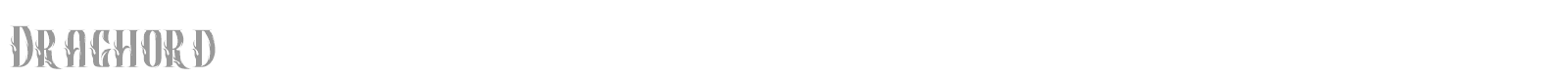 Draghord font preview