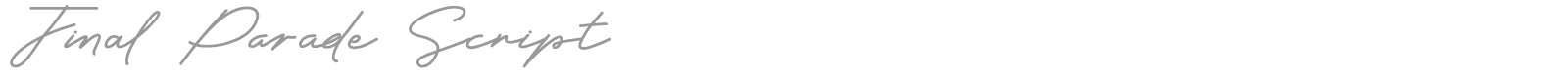 Final Parade Serif font preview