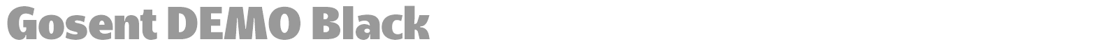 Gosent font preview