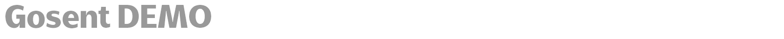Gosent font preview