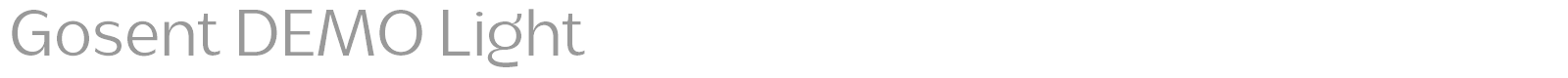 Gosent font preview