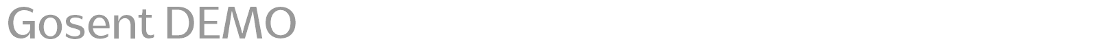 Gosent font preview