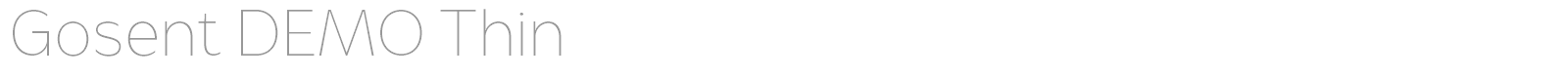 Gosent font preview