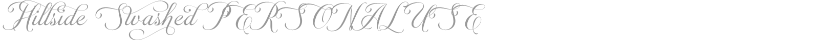 Hillside Calligraphy font preview