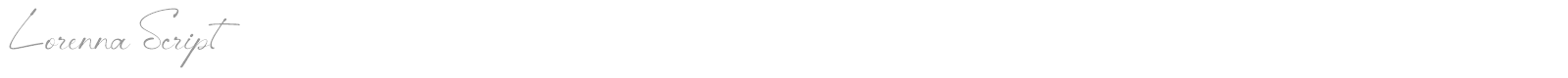 Lorenna font preview