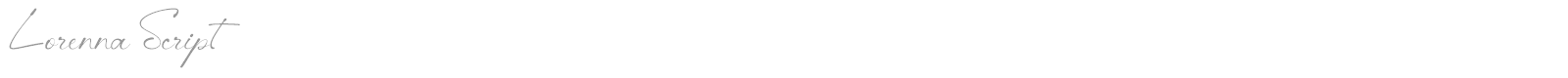 Lorenna font preview