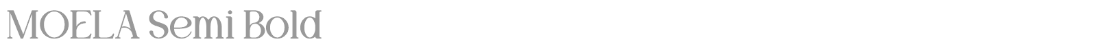 Moela font preview