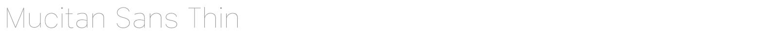 Mucitan Sans font preview