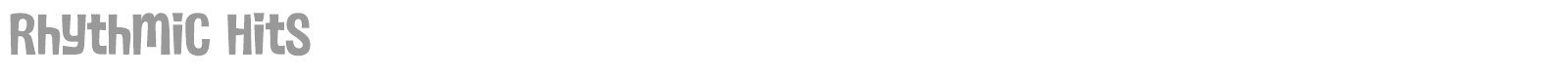 Rhythmic Hits font preview